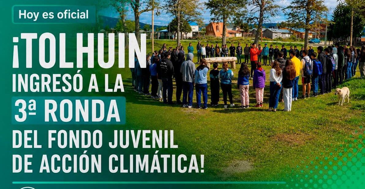 TOLHUIN FUE SELECCIONADA POR TERCERA VEZ PARA EL FONDO JUVENIL DE ACCIÓN CLIMÁTICA