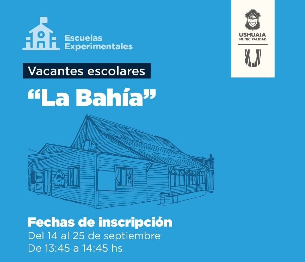 ABREN LAS INSCRIPCIONES PARA LA ESCUELA EXPERIMENTAL “LA BAHÍA”
