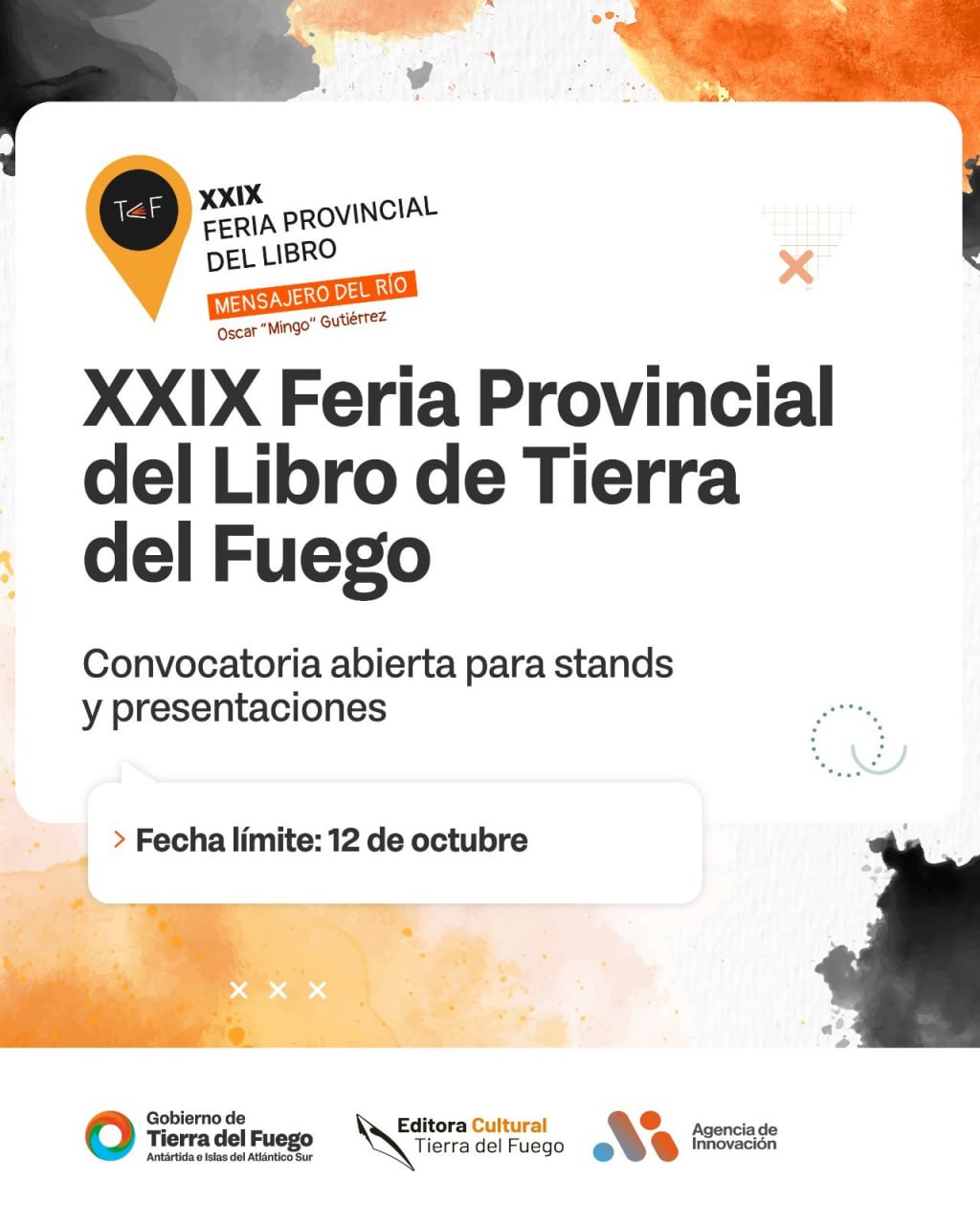 YA SE ENCUENTRAN ABIERTAS LAS CONVOCATORIAS PARA LA XXIX FERIA PROVINCIAL DEL LIBRO